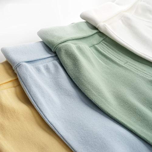 Teach Leanbh Infant Baby 3 Pack Footed Pants Cotton High Waist Casual Leggings (12 Months, A) #TOP5