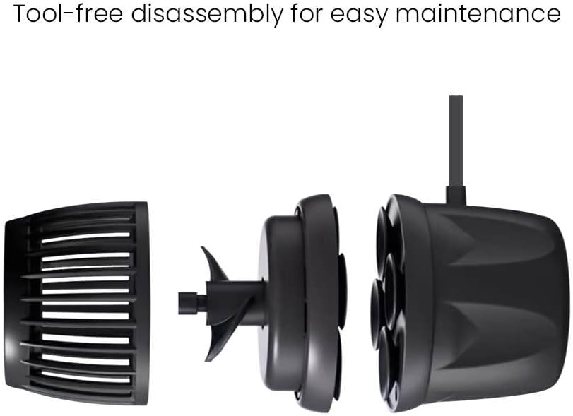 Aquarium Wave Maker Pump (DMP20) - Submersible Circulation Pump for Saltwater Marine Reef Tanks, Bluetooth App Control & Smart Controller