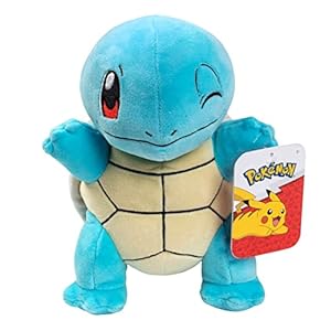 Pokemon 8″ Squirtle Plush – Officially Licensed – Generation 1 Starter Figure – Authentic Soft Stuffed Animal Toy – Holiday Christmas Stocking Stuffer Gift for Kids, Boys, Girls – 2+
