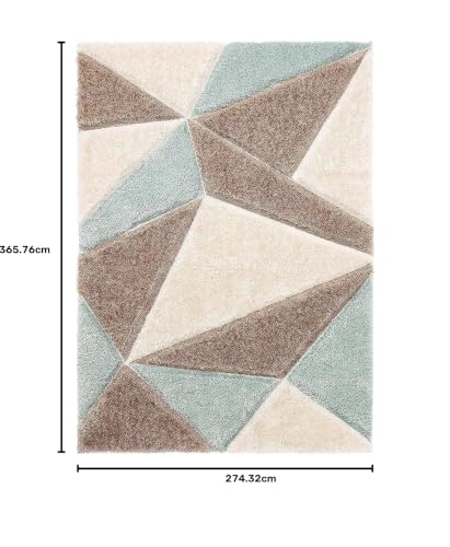 Image of Modern Soft 3D Shaggy Fur Carpets for Living Room Thick Fluffy Rugs for Bedroom, 9x12 feet, Multi Color