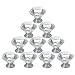 10pcs 30mm Glass Clear Cabinet Knob Drawer Pull Handle Kitchen Door Wardrobe Hardware Used for Cabinet, Drawer, Chest, Bin, Dresser, Cupboard, Etc