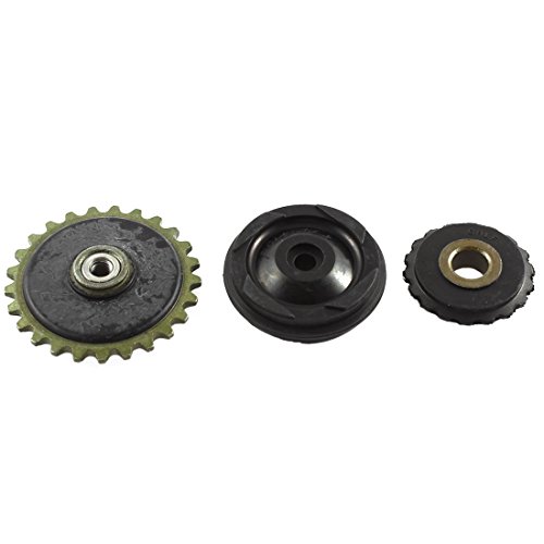 Ruilogod Motorbike Guide Pulley Oil Pump Gear Tensioner Set