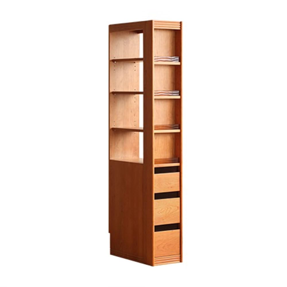 Shihan-2015 One Color Bookcase Corner Bookcase Home Narrow Gap Storage Tall Cabinet Study Bedroom Bookshelf Drawers Adjustable Shelves Display Shelf