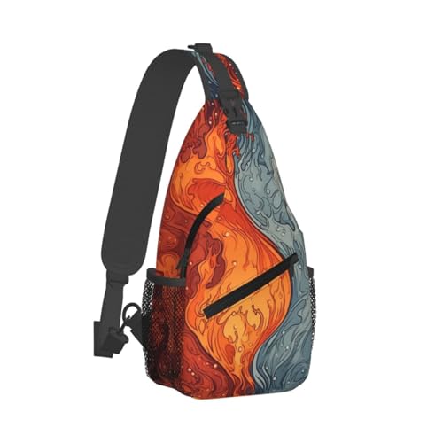 Mochila Cruzada Tipo Sling Negra Unisex 7.2x3.5x15.3 in miniatura 7