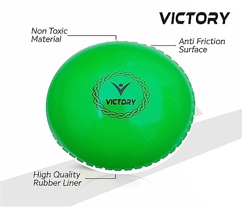 Victory T-20 Synthetic Cricket Ball Match Practice Training | Practice Cricket Ball | Wind Balls | Swing Ball | Indoor & Outdoor Street & Beach Cricket (Multicolor)