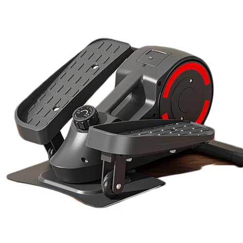Máquina elíptica para debajo del escritorio, ejercitadora de pedal con 8 niveles de resistencia de ajuste para fitness y ejercicio diario