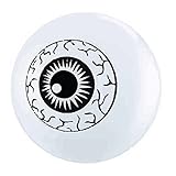 Qualatex Creepy Eyeball 5" Round Balloons, White - Pack of 100