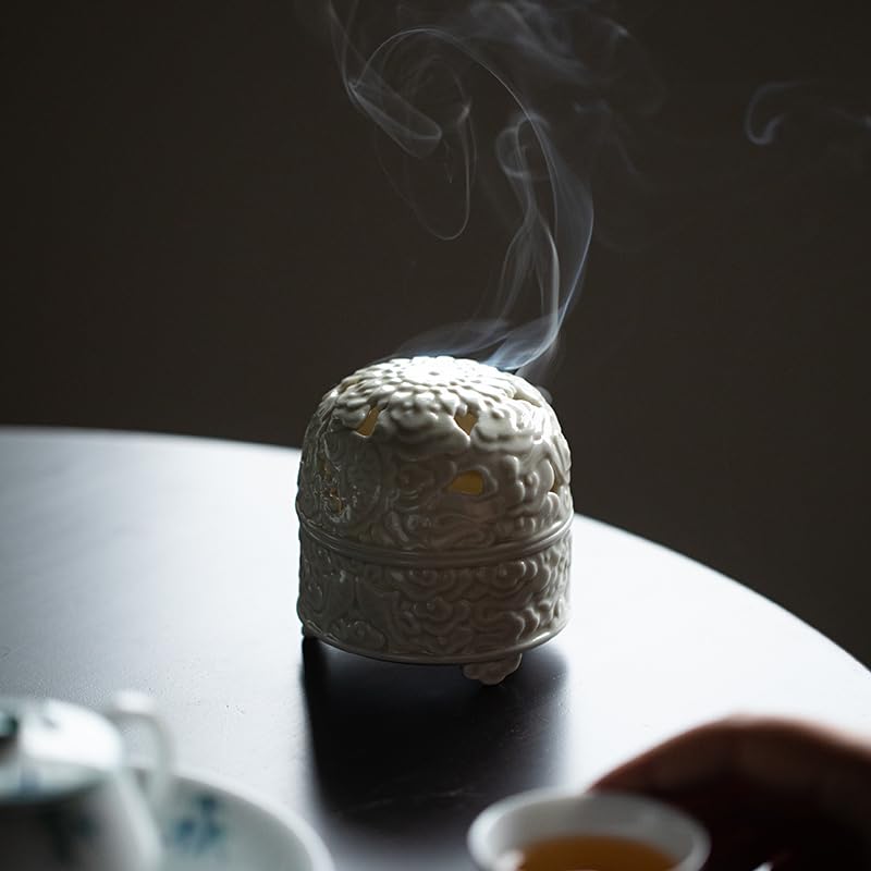 Portaincenso piccolo bruciatore di incenso celadon, bruciatore per aromaterapia creativo, accessori per cerimonia di tè Zen, bruciatore di incenso in ceramica per la casa, bruciatore di incenso a