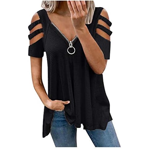 Camiseta Mujer Verano Manga Corta Cover
