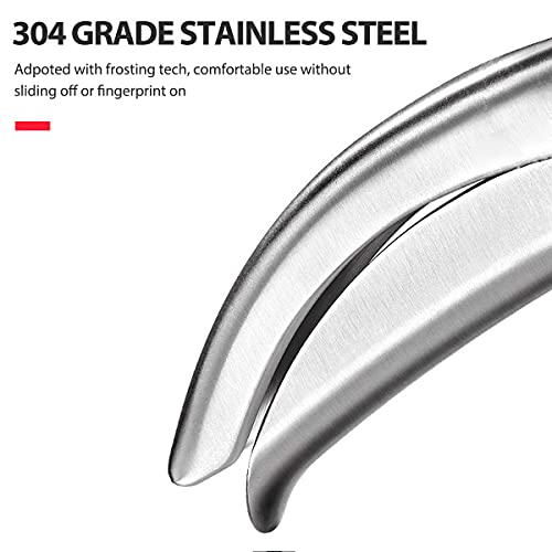 image for ONERUSUS Garlic Press Stainless Steel Heavy Duty Garlic Crusher Profes