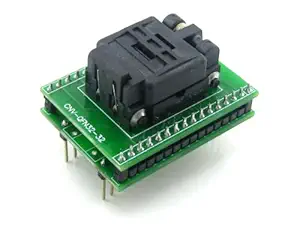 Waveshare-Socket Waveshare QFN32 to DIP32 QFN32 MLF32 MLP32 QFN Plastronics IC Test Burn-in Socket Programming Adapter 5x5 mm 0.5Pitch