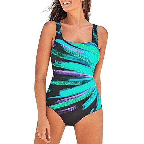 Costumi da Bagno Interi Donna con Scollo U Sportivo Costumi Interi Push Up Costume da Mare Spiaggia Piscina Sexy Costume da Bagno Intero Donna di Moda Beachwear Brasiliana Swimsuit