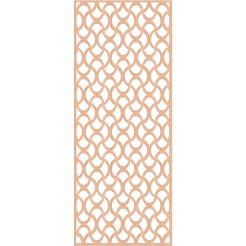 Image of Resort Decorative Pierced Fretwork Wood Wall Panels, 33 3 /8 inchW x 84 3 /8 inchH x 1 /4 inchT, Alder