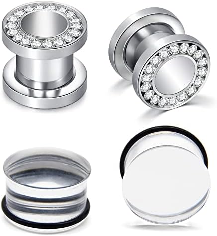 Acryl Ohr Tunnel Stecker 2 Stück – 6g (4mm) – Dehnschmuck Für Ohrläppchen
