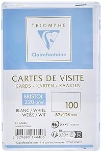 Clairefontaine Triomphe Visitenkarten 100er Box