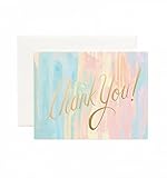 Watercolor Thank You Note Cards by Rifle Paper Co. -- Set of 8 Cards and Envelopes