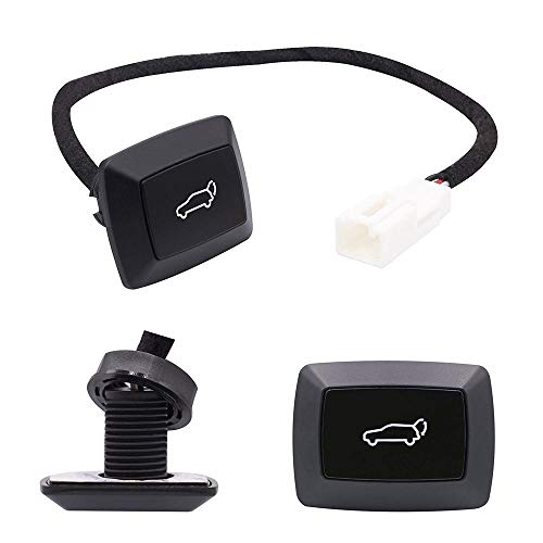 Gzcrdz Car Trunk Lid Electric Unlock Push Button Dc 12V For General-Purpose Type Vehicle,Tailgate Switch With Red Led Light,Can Open/Close The Rear Luggage Door,Installation Easy (Black) #TOP4