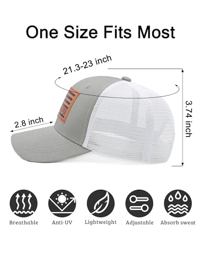 Image of Grandpa Hat, Grandpa Gifts for Fathers Day Birthday, Adjustable Grandfather Trucker Hat for Men