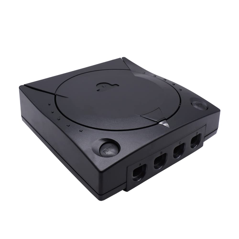 Zapasowe etui ochronne do Dreamcast DC, przezroczyste plastikowe pudełko ochronne na konsolę do gier wideo w stylu retro (przezroczyste, pomarańczowe)
