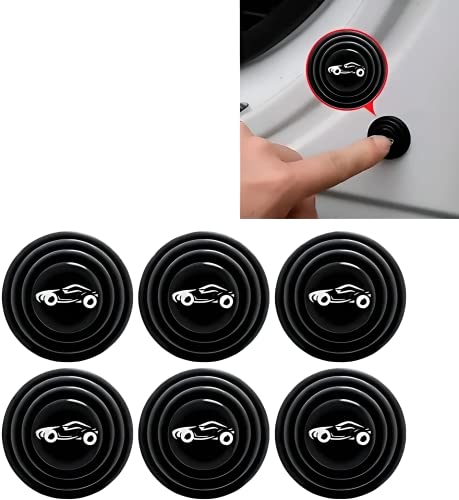 AXILA Car Door Shock Absorber Car Door Protector Stickers,Buffer Bumper Cushion Car Door Shock Absorbing Silicone Gaskets Automotive Door Gasket 8 PCS (12-PCS Universal)