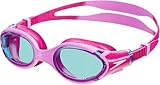 Speedo Unisex Kinder Biofuse 2.0 Schwimmbrille | Patentierte einfache Anpassung | Anti-Beschlag | Wasserdicht | Verbesserte Passform | Verbesserter Komfort Flamingo Pink/Electric Pink/Blue One Size