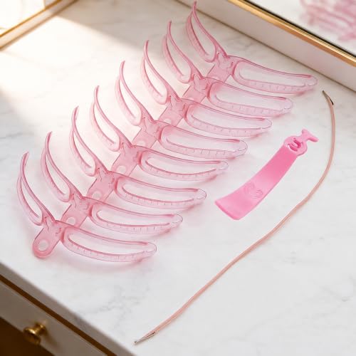 Eyebrow Template, Eyebrow Shaping Kit – Reusable Hard Plastic Stencils for Perfect Symmetrical Arches, Beginner-Friendly Brow Mapping Tool with 8 Natural Styles, Easy-to-Clean & Travel-Safe image 5