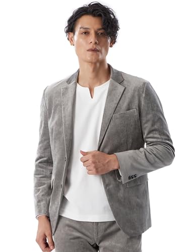 [エポカ ウォモ] セットアップ対応 別珍ストレッチジャケット M1E60612__ 44 グレー4(07)