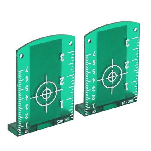 Uadme Laser Zieltafel, 2 Stück Magnetisch Laserzieltafel, Zielscheibe für Eine Verbesserung der Laser-Sichtbarkeit, für Kreuzlinienlaser Ausrichtungslaser Linienlaser Kreuzungslaser