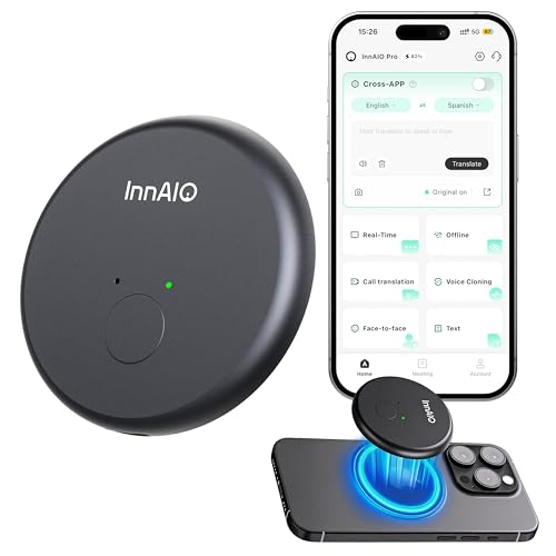 InnAIO AI Language Translator Device with Voice Cloning, GPT-Powered Real-Time