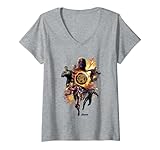 Marvel Avengers Endgame Planet Explosion Camiseta Cuello V