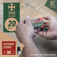 Wiha Essential Impact Bit-Box 20-tlg. I Bit Set PH 2, 25 mm (1/4") I Bitbox I Bitsatz für Akkuschrauber I Schlagschrauber Bits in Tic Tac-Box (45574) – Ansicht 2
