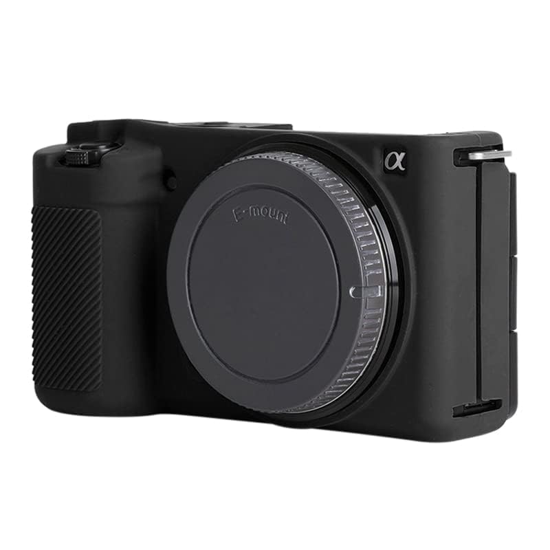 for Sony ZV-E10 Case Soft Silicone Protective Case(Black)-image-15