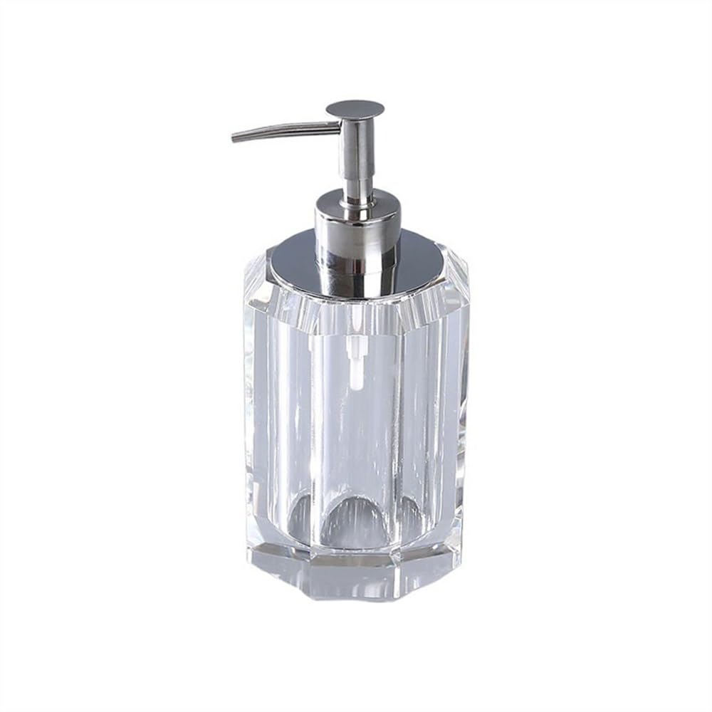 Dozownik mydła Dozownik do mydła w płynie Hotel Push Bottle Szampon Żel pod prysznic Mydło Łazienka Premium Crystal Dozownik mydła(Clear)