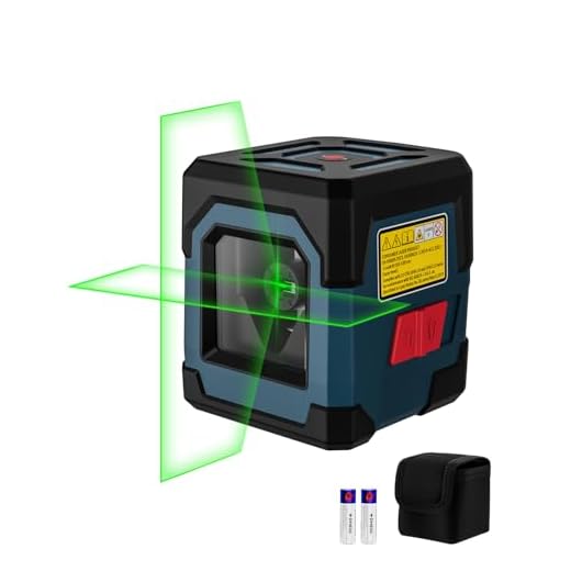 Laser Level, RockSeed Cross Line Laser with Self-Leveling, Vertical and Horizontal Line, Rotatable 360 Degree, Carrying Pouch, Battery Included (Not Tripod)