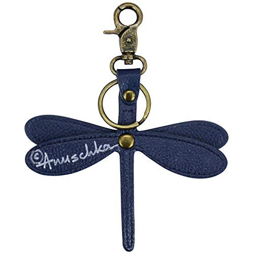 Image of Anuschka Women's Leather Key Charm - Hand-Painted Genuine Leather Charm with Keyring for Easy Attachment - K00