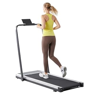 Sweetcrispy Walking Pad with Handle Bar, Folding Under Desk Treadmills with Handle, Portable Design for Home Office Workouts, Ideal for Apartments Work-from-Home Fitness, Remote Included, Silvery