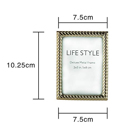 Marcador de Lugar de Aço Rose 6cm x 9cm - Wolff