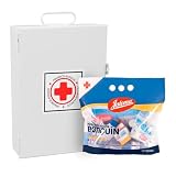 Botiquín Metálico Y Productos Para Primeros Auxilios 22 Pzs