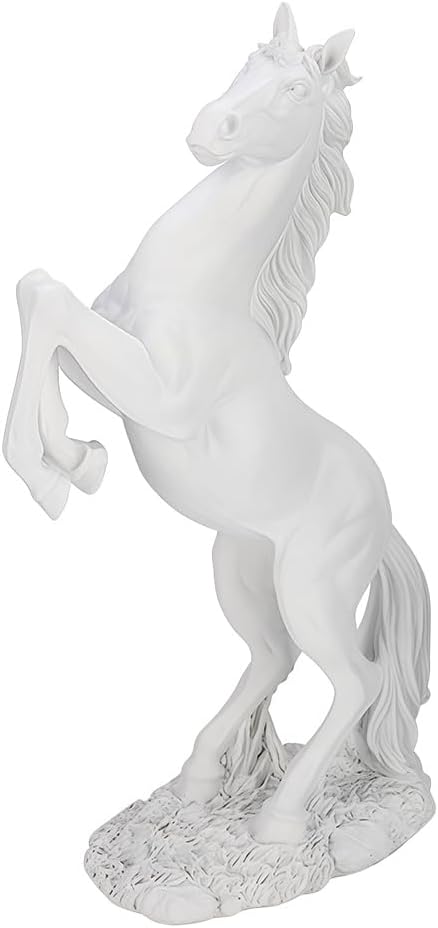Horse Statue, Resin Soild Animals Sculpture Table Decor Indoor Modern Home Desk Art Figurines Ornament Office Decorative Bookshelf Desktop Living Room Dining Room Coffee Photography Props Standing