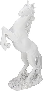 Horse Statue, Resin Soild Animals Sculpture Table Decor Indoor Modern Home Desk Art Figurines Ornament Office Decorative Bookshelf Desktop Living Room Dining Room Coffee Photography Props Standing