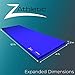 Z Athletic Folding Mat for Gymnastics and Tumbling, Grey, 4 Ft x 12 Ft x 2 In