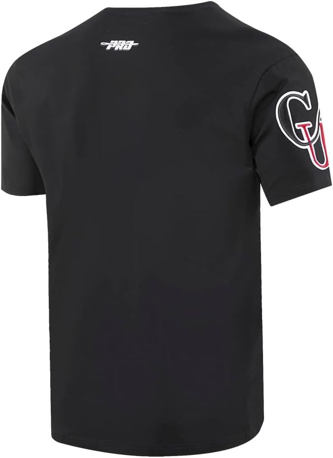 Pro Standard Mens Clark Atlanta University Classic Chenille Short Sleeve Tee Black S - Image 4