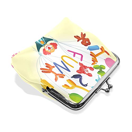 xiongying hengpai Clown Balloon Coin Purse Pumpkin Leather Coin Pouch Wallet Snap Closure Clutch Bag4