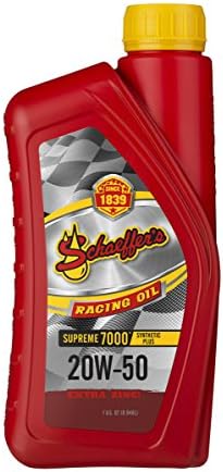 Schaeffer Manufacturing Co. 0705-012S Supreme 7000 Synthetic Plus Racing Engine Oil 20W-50, 1-Quart Bottle