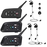 GaiRen Referee Communication System, Referee Headset Intercom with Earphone for Soccer Football Volleyball Official Handball (3 Pack)