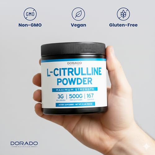 Image of L Citrulline Powder Supplements (3g) Support L Arginine & Nitric Oxide Booster Powder - L-Citruline Supplements For Men & Women - Stamina , Endurance , Performance for Workouts - Vegan & USA Made