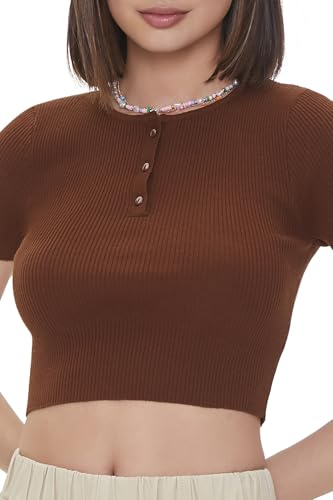 Haut court côtelé en tricot idéal pour vos sorties urbaines