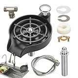 Becherspüler Für Tassen Und Gläser,Edelstahl Flaschen Reinigungsgerät | Becherspüler Spülenzubehör | Für Restaurant, Wohnung, Gewerbe, Mietobjekt, Bäckerei Und Café