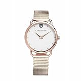 orologio lancaster prezzo usato Cassa in acciaio ultra sottile 8, 45 mm, fondello a scatto da 34 mm. Cinturino maglia milanese con fibbia di sicurezza. Movimento Miyota a due lancette giapponese 2025. Quadrante stampato con logo Lancaster.