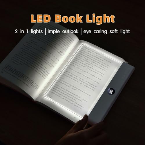 Luz de lectura recargable de 3 modos con brillo ajustable portátil 4